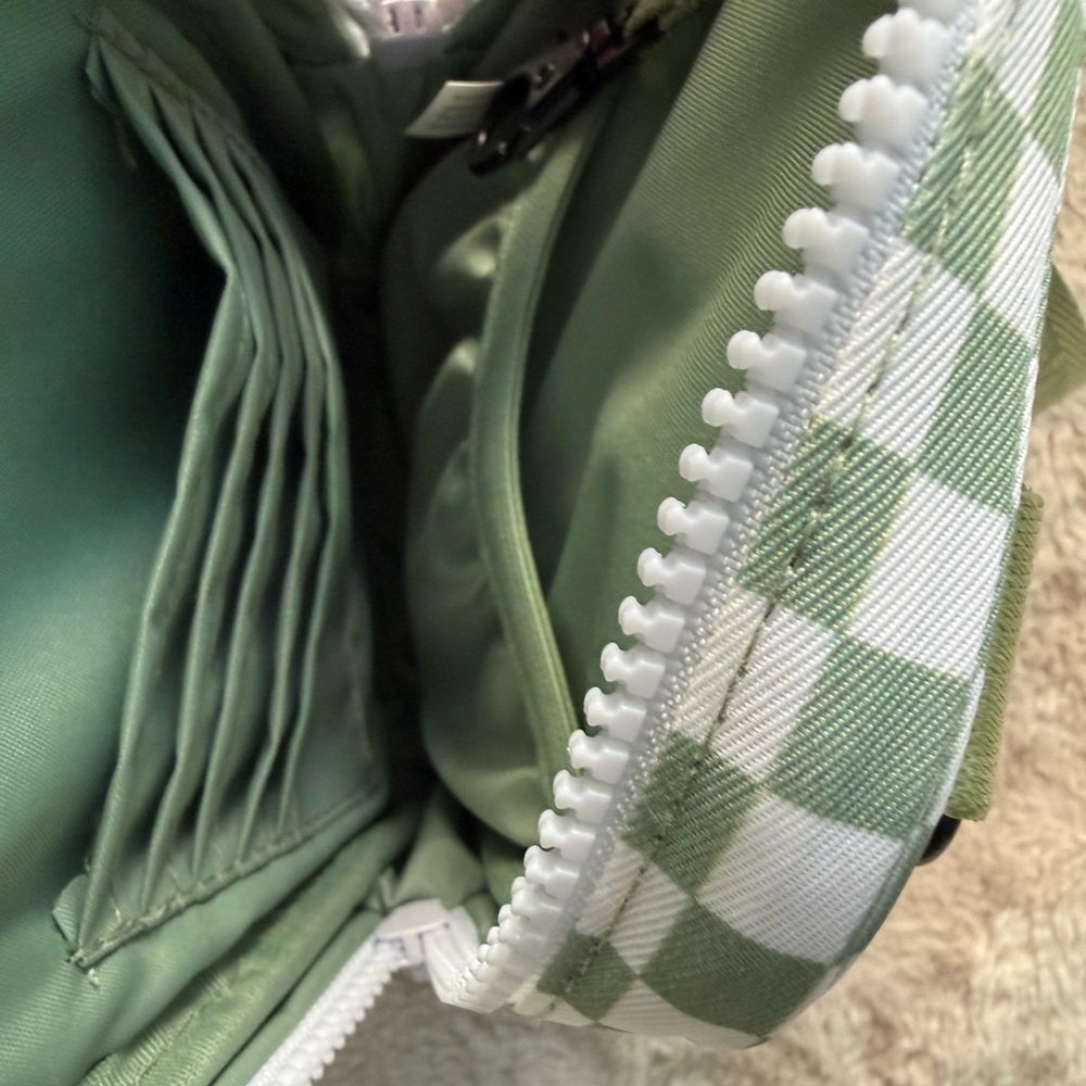 Brixley Green Checkered Crossbody Sling - Picture 9 of 11